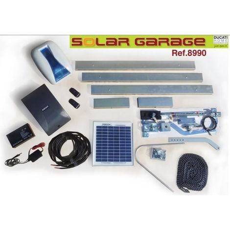 KIT Motorisation SOLAIRE pour porte de garage basculante ou sectionelle DUCATI 8990 Solar
