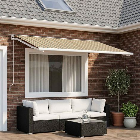 Teenpull – Markisenersatzstoff Grün und Gelb 250 x 200 cm Polyester (1/5)