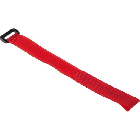 Serre-fils velcro RS PRO Rouge, 310mm 20 mm Sangle (1/3)