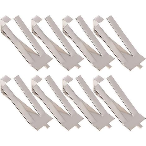 8 Stück praktische Glasbettklemmen für 3D-Drucker-Glasplattformen-3.5X1.2CM-Silver (1/3)