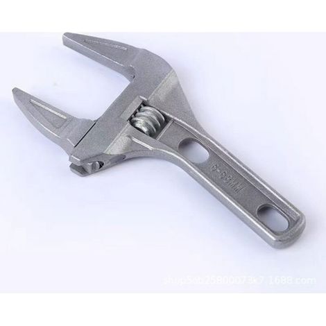 Clé À Molette - Alliage D'aluminium - Ouverture Réglable 16 À 68 Mm - Pour Plomberie Et Maintenance - 1 Pièce (1/4)
