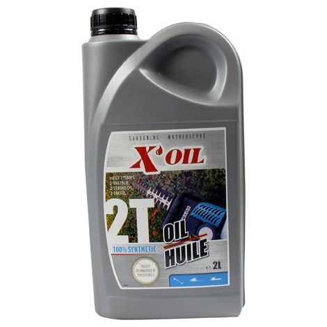 Huile moteur 2 temps 2L – 100% synthèse pour moteurs essence – Normes API TC – Performance optimale et protection moteur