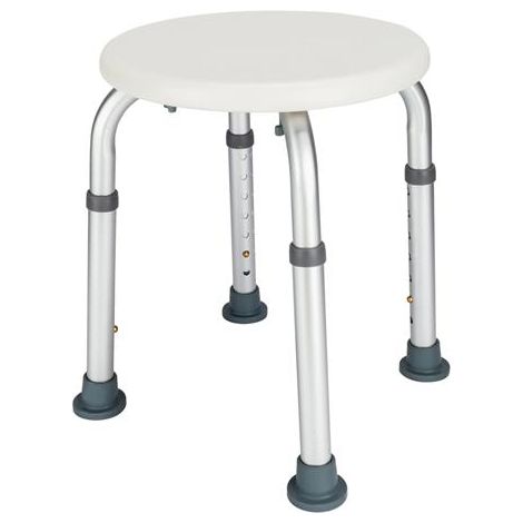 Chaise de bain médicale en alliage d'aluminium pour baignoire avec hauteur réglable Blanc