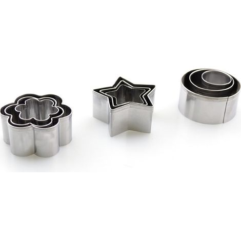 Ensemble de 24 emporte-pièces en métal de qualité alimentaire, sans BPA, en acier inoxydable, pour biscuits, gâteaux au chocolat et autres gourmandises. (1/5)
