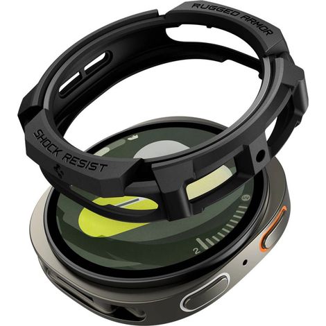 Funda Spigen Rugged Armor para Samsung Galaxy Watch 8 de 40 mm - Negro mate (1/5)