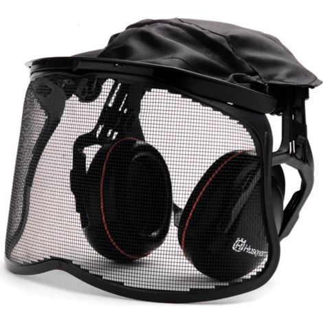 HUSQVARNA Cuffia cuffie protettive di protezione 27 Db con visiera a rete EN1731