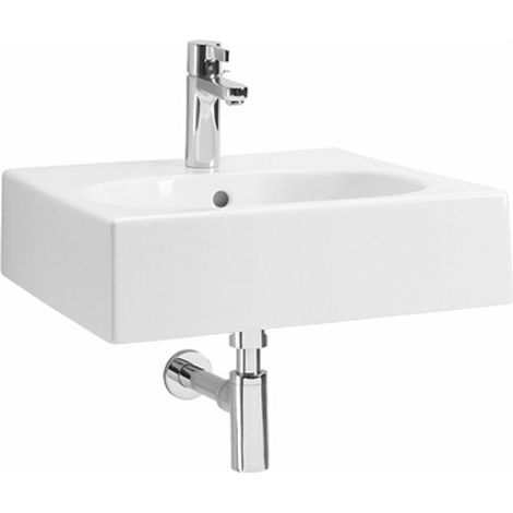Lavabo bagno Pozzi Ginori Closer con bacino ovale 60 cm  lavabo e sifone design