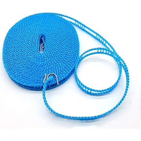 Tendedero de nailon resistente al viento, tendedero portátil (azul, 5 metros de largo, 1 unidad) (1/5)