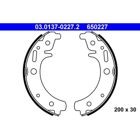 Jeu de mâchoires de frein ATE 03.0137-0227.2 TRABANT 300858102