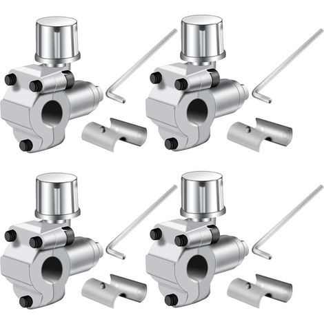 4 Pièces Kits de valves de perçage BPV-31 pour Robinet de réfrigérateur Compatible avec Tuyau de diamètre extérieur de 1/4", 5/16", 3/8" pour climatiseurs, CVC (1/5)