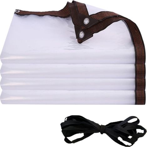 Tissu imperméable polyéthylène transparent résistant aux déchirures 3 x 4 mètres (1/5)