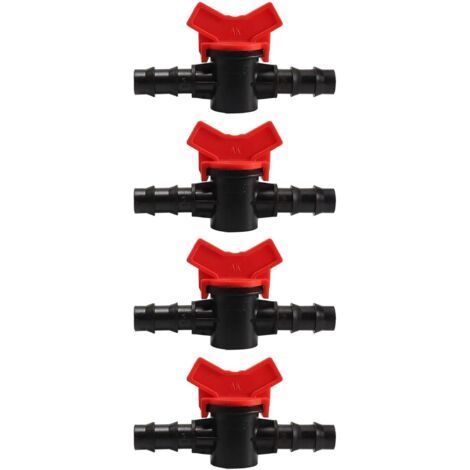 FENOPLASTICA4PCS Robinet à boisseau sphérique, 14 mm, Barbelé, POM, Contrôle débit, Irrigation goutte à goutte (1/5)