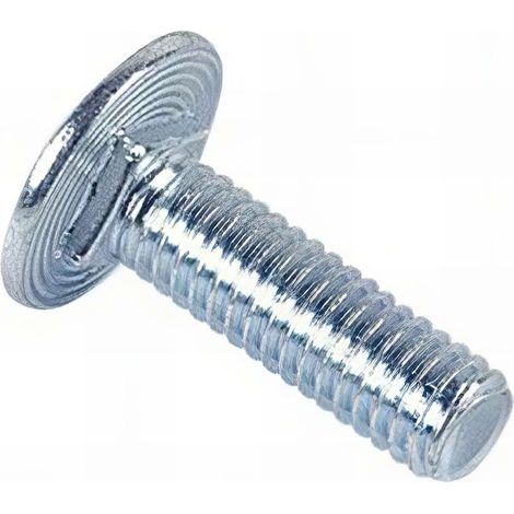 Vis tête ronde collet carré réduit 6 x 20 mm TRCC Zinguée - Boite de 200 pcs - Fixtout 32062002B