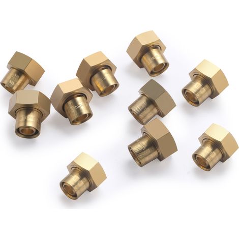 Noyon & Thiebault – Raccord femelle écrou libre à glissement pour tube PER Ø16 – Filetage 20x27 (3/4) – Pression 6 bar – Température 5°C à 90°C – Lot de 10 - F20x27