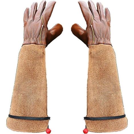 (M) Gants de jardinage 1 paire, gants anti-épines de taille de rose, gants en peau de mouton en peau de porc Gants floraux (1/5)