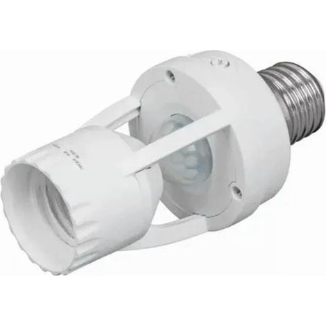 Socket d'éclairage du Capteur de Mouvement-Pobite des Lumières du Capteur E27 10‑300 Deuxième Temps de Retard 6m Distance de Détection IR Mouvement Adaptateur du Support de Lampe Activée - (1/5)
