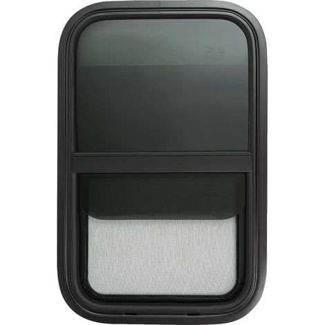 Schiebefenster, Sicherheitsglas, vertikale Montage, 380 x 610 mm (1/2)