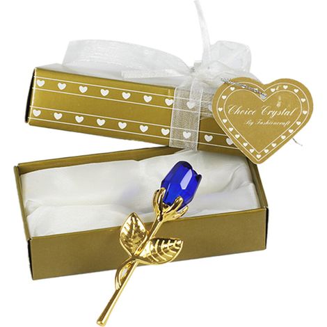 Grande vente de décorations en cristal XIUH  Roses artificielles miniatures bleu-violet  Cadeaux pour mariages  Décorations de chambre  Décorations de table