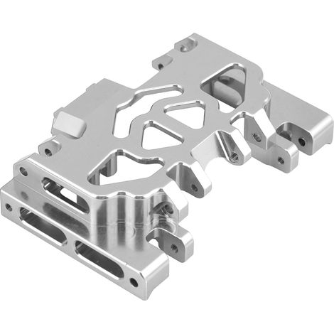 Boîtier de boîte de vitesses central en alliage d'aluminium pour châssis de Land Rover Defender TRAXXAS TRX4 (argent) (1/5)
