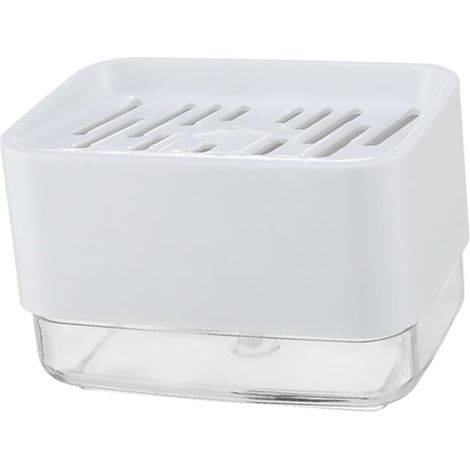 Druckseifenspender, Küchenseifenspender, manueller Seifenspender, Shampoo-Spender, Handseifenspender, weiß.