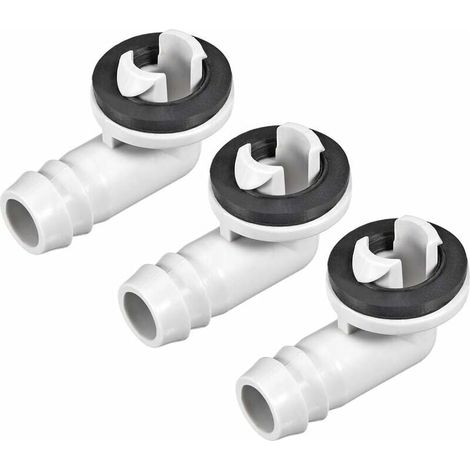 Winkelverbinder für Ablaufschlauch der Klimaanlage – 15 mm – Teile für Mini-Split-Geräte und Fenster-Klimaanlagen – 3 Stück (1/4)