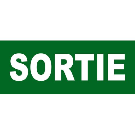 Carteles de señalización en forma rectangular 300 x 120 mm suscripción salida