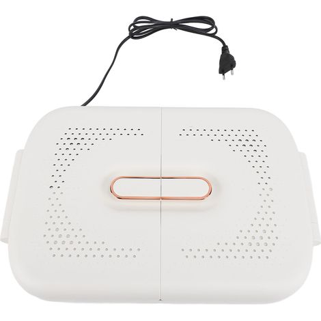 Chauffe-pieds pliable à 4 vitesses en graphène, chauffage rapide, chauffe-jambes électrique sous bureau avec arrêt automatique, pour la maison ou le bureau, prise UE 220 V (1/5)