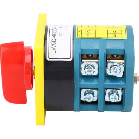 Universal-Umschalter mit Drehknopf LW5D‑40D0414/2 380/220/110V Tasten und Anzeigen (1/5)