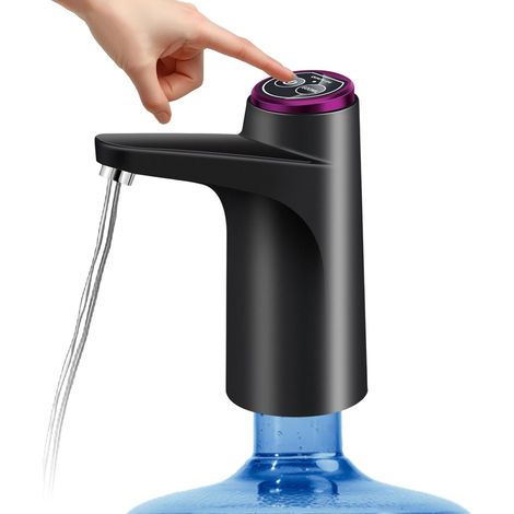 Pompe à eau électrique pour bidon d'eau – Distributeur d'eau rechargeable par USB en matériau de qualité alimentaire, silencieux et automatique, idéal pour la maison, le bureau, le camping et (1/5)