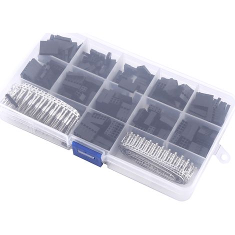 620pcs Jumper Wire Cable Pin Header Connector Housing Kit Male/Female Crimp Pins Terminal With