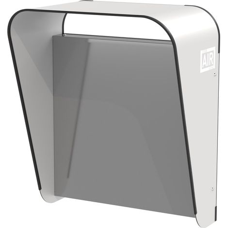 Copertura per Stazioni di Carica Auto Elettriche 50x67x30 cm in Alluminio Wallbox Cover Plus Bianco/Silver (1/5)