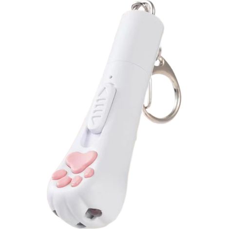 Pointeur laser USB rechargeable pour chat, jouet interactif à lumière rouge LED, protection de la santé visuelle du chat (1/5)
