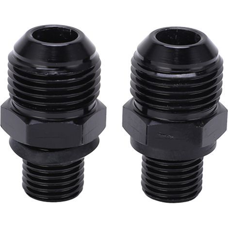 1 Paire 8ANx1/4NPS Adaptateur en Alliage d'Aluminium pour Refroidisseur d'Huile de Transmission, Remplacement pour GM Turbo 350 400 4L60E 200R (1/5)