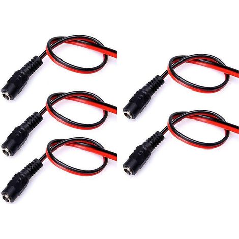 Connecteurs femelles fiables pour câble d'alimentation DC5,5 x 2,1 mm - Identification facile (1/4)