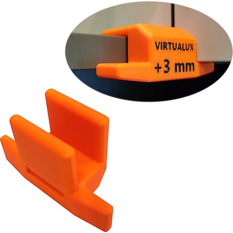 Tirador de carpintería para el montaje de frentes en tableros de 18 mm a 3 mm. (1/5)