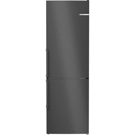 Frigorifero combinato No Frost da 55 cm e 260 litri, acciaio nero spazzolato - KGN36VXCT - Bosch (1/5)