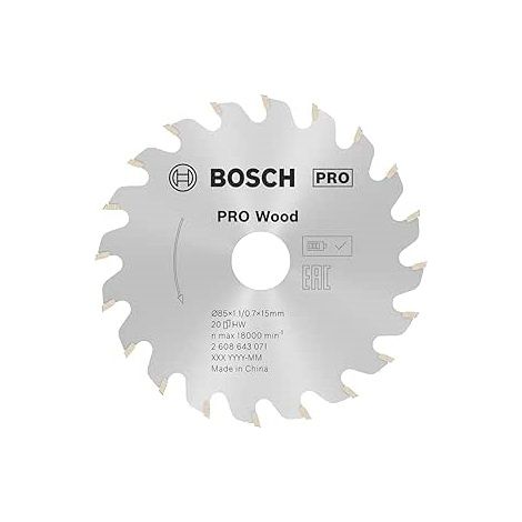 BOSCH LAMA PER SEGA CIRCOLARE OPTILINE WOOD 85x15x1,1 MM