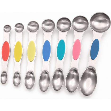 cuillère doseuse de cuisine multicolore doseur, lot de 8 modele 1