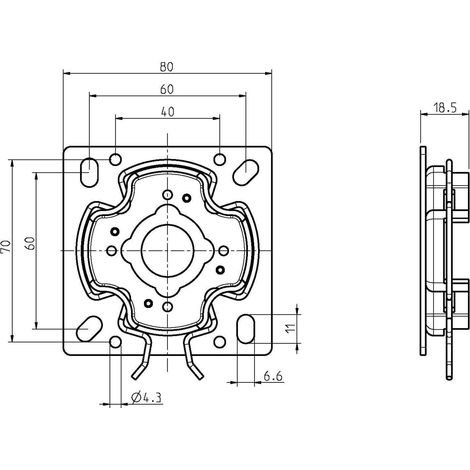Rademacher Click-Universalantriebslager Click 4015K-05 Rohrmotorzubehör