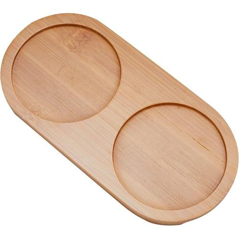 Seifenspender + Bambustablett – für Badezimmer-/Küchenarbeitsplatte – Organizer für Schmuck/Parfüm/Kosmetik