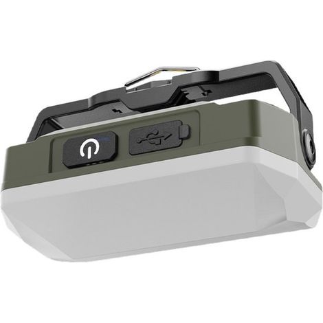 Lampe de camping LED magnétique, sans fil, étanche et rechargeable sur batterie, spot portable pour randonnée, pêche, camping et activités extérieures (1/5)