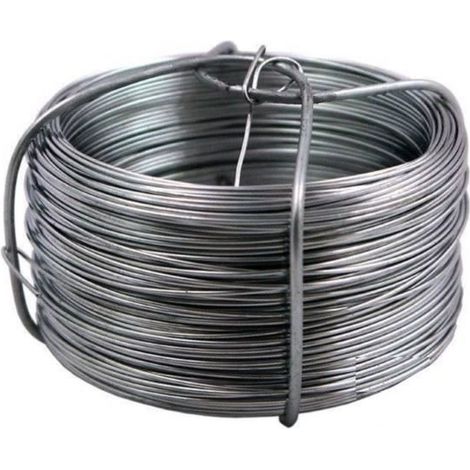 Filiyano-Fil de fer galvanisé - Greenmill - GR5058 - Longueur 50 m - Diamètre 0,8 mm - Gris acier