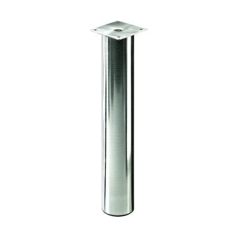 Hettich Tischbein 6,0 x 40 - 70 cm Edelstahl-Optik - 1 Stück Tischbeine