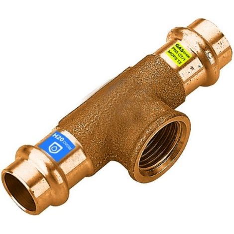 T IN BRONZO A PRESSARE FXFXFIL F ACQUA/GAS Diam. 28 x 1