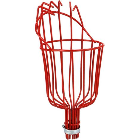 Outil de Récolte de Fruits, Outil de Récolte, Tête de Cueilleur de Fruits avec Fixateur pour Tige en Acier, Attrape- pour Jardin, Verger, Ferme, Parc (1/4)