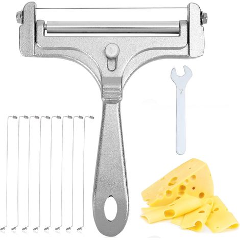 1 Trancheuse À Fromage, 8 Fils Acier Inoxydable, Réglable Épaisseur, Pour Cuisine Et Boulangerie (1/5)