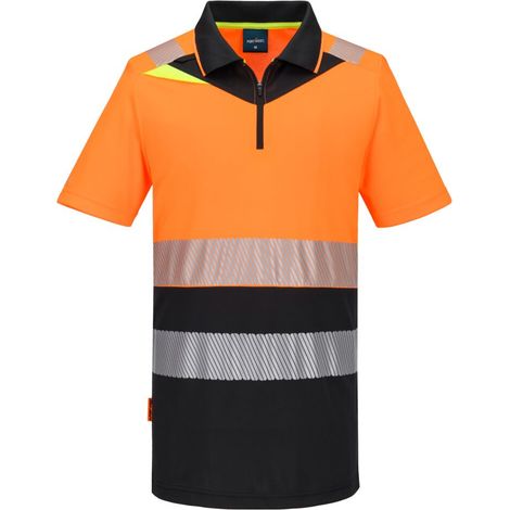 Dx4 Polo Hv Clase 1 - Talla L - Naranja/negro - Portwest