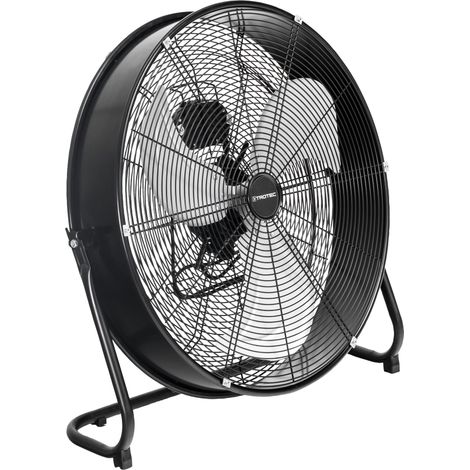 TROTEC Ventilador de Suelo TVM 24 D, 124 W, 3 Velocidades de Ventilación, Inclinación Regulable hasta 135°, Silencioso, Pie de Apoyo Estable y Antideslizante, Negro (1/5)