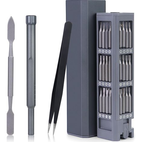 Jeu de tournevis de précision 45 en 1 -Mini tournevis magnétiques et portables - Outil de précision sans effortless pour ordinateur portable, lunettes (1/5)