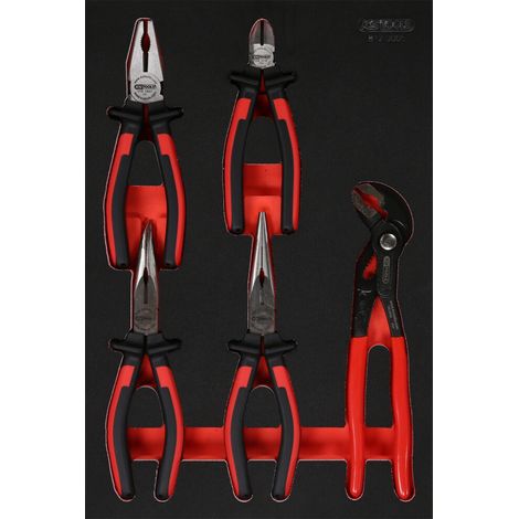 KS Tools Zangen-Satz in Schaumstoffeinlage, 5-tlg (1/4)